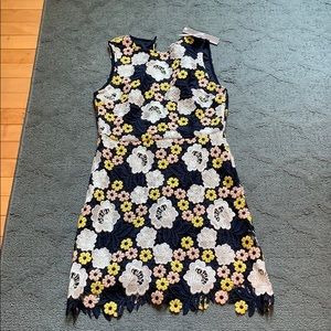 Navy Flower Dress